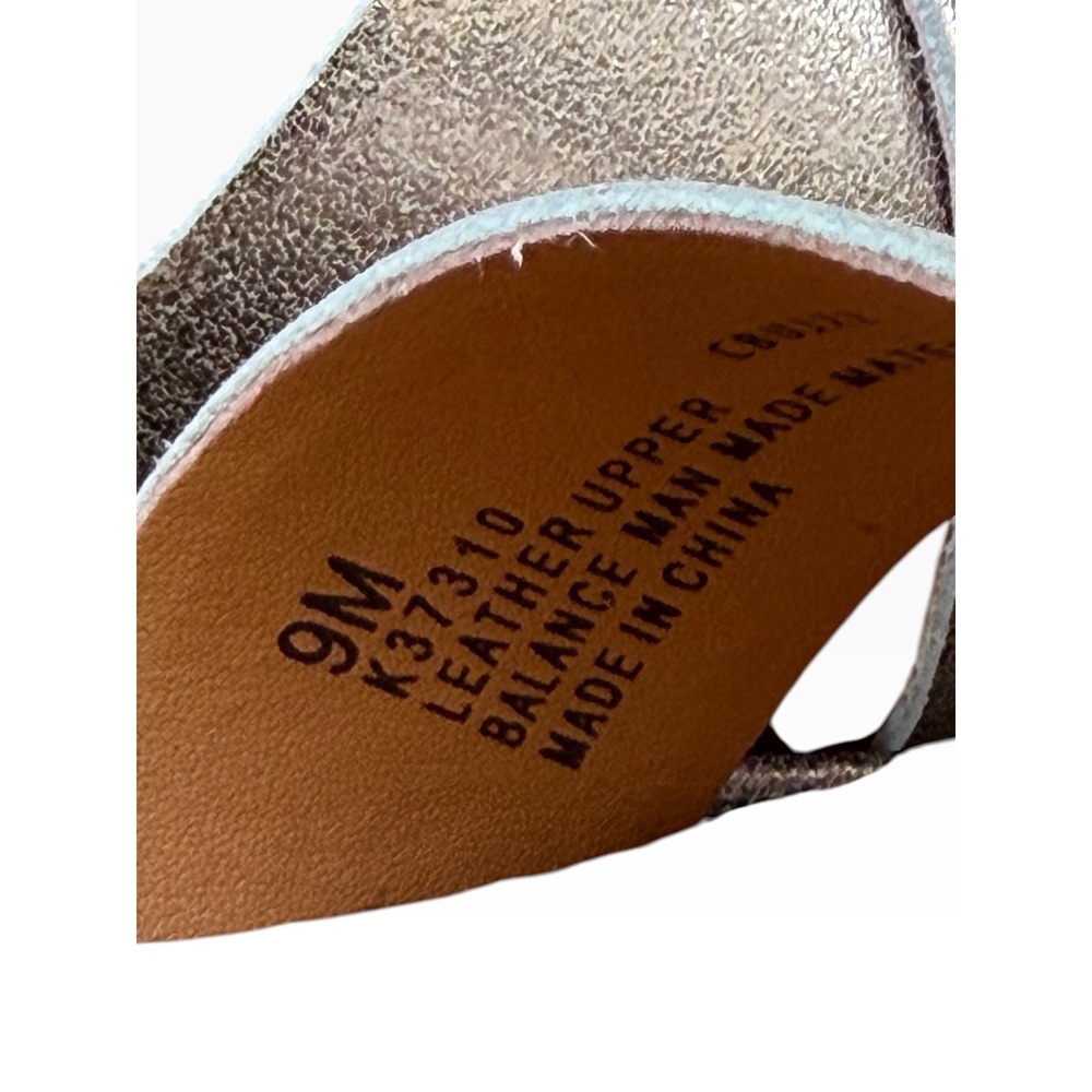 Kork-Ease Ava 2.0 Platform Wedge Sandal Womens 9 Champagne Gold Metallic Leather - Picture 7 of 12